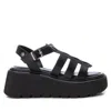 Xti Women's Wedge Sandals In Black In Black