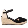Xti Women's Wedge Sandals In Black In Black