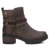 Shop Xti Women's Side Zipper Booties In Taupe In Grey