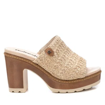 Xti Women's Slip On Heeled Sandals Refresh By  In Beige