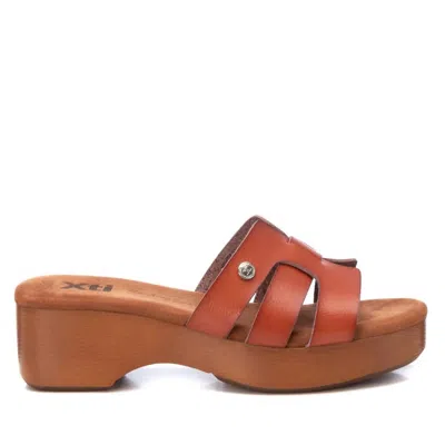 Xti Women's Slip On Platform Sandals In Camel In Brown