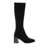 Xti Women's Elastic Suede Boots In Black In Black