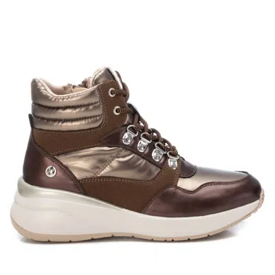 Xti Women's Sport Wedge Booties In Bronze In Gold