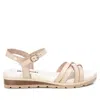 Xti Women's Strappy Comfort Sandals In Light Beige In Beige