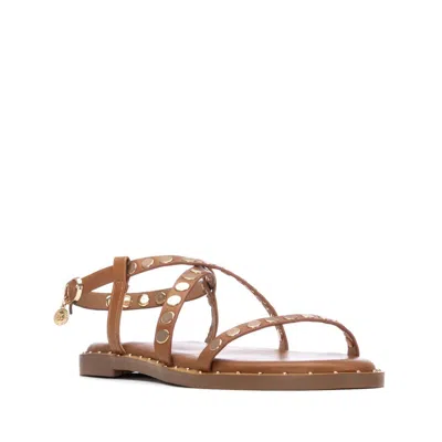 Xti Women's Studded Strappy Sandals In Brown