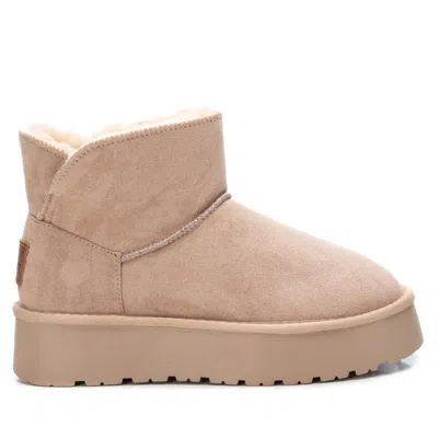 Xti Women's Suede Ankle Winter Boots 142197 In Neutral