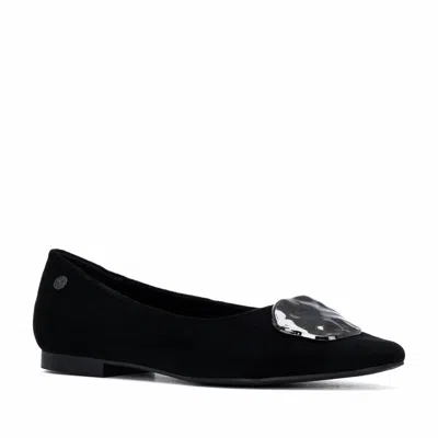 Xti Women's Suede Ballet Flats In Black