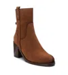 Xti Women's Suede Block Heel Booties In Taupe In Multi