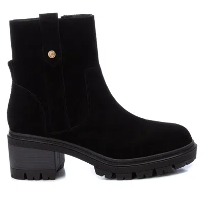 Xti Women's Suede Booties Carmela By  In Black