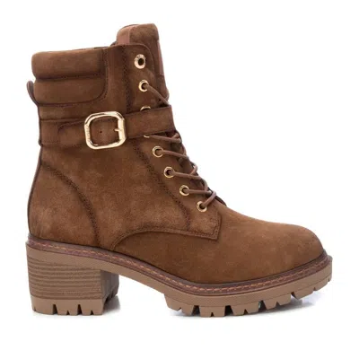 Xti Women's Suede Booties Carmela By  In Brown