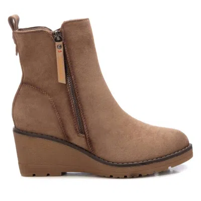 Xti Women's Suede Booties In Taupe In Brown