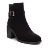 Xti Women's Suede Dress Booties In Black In Black