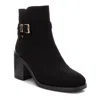 Xti Women's Suede Dress Booties In Black In Black