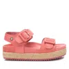 Xti Women's Suede Flatform Sandals In Light/pastel Red In Multi