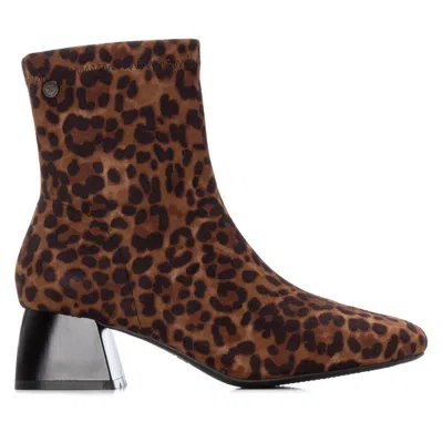 Xti Women's Suede Heeled Ankle Booties By  In Brown