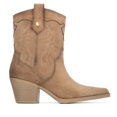 Xti Women's Suede Italian Western Booties By  In Brown