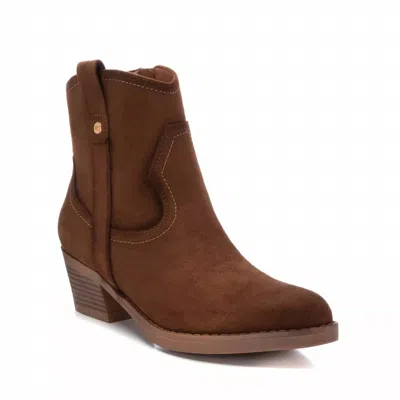 Xti Women's Suede Italian Western Boots In Camel In Brown