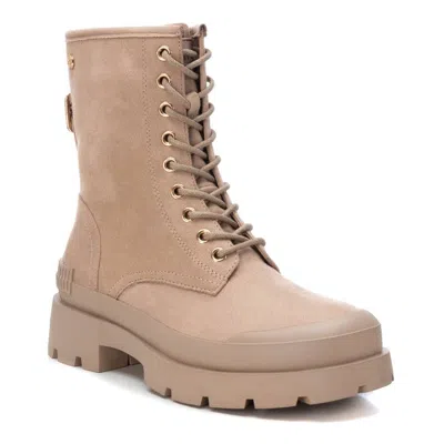 Xti Women's Suede Lace-up Booties By  In Beige
