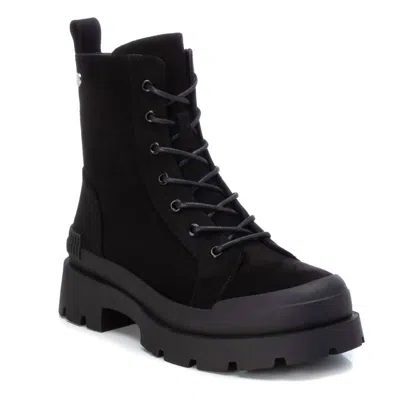 Xti Women's Suede Lace-up Booties In Black