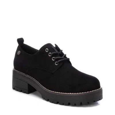 Xti Women's Suede Lace-up Oxfords In Black