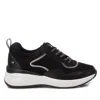 Xti Women's Suede Metallic Sneakers In Black In Black