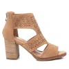 Xti Women's Suede Sandals In Light Brown In Brown