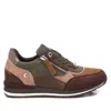 Xti Women's Suede Sneakers In Khaki In Multi