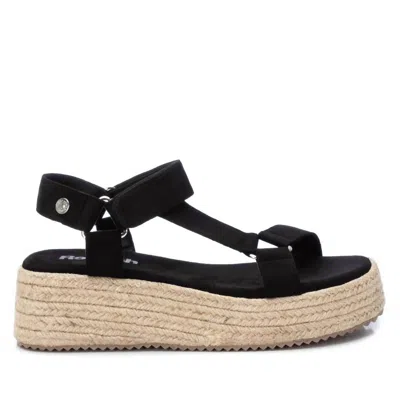 Xti Women's Suede Strappy Sandals In Black