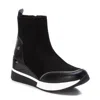Xti Women's Suede Wedge Booties In Black In Black