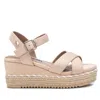 Xti Women's Suede Wedge Sandals In Beige In Beige