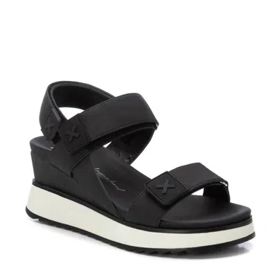 Xti Women's Suede Wedge Sandals In Black
