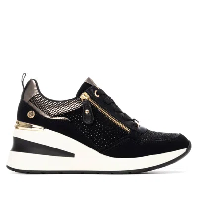 Xti Women's Suede Wedge Sneakers By  In Black