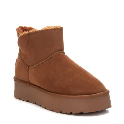 Xti Women's Suede Winter Boots In Camel In Brown