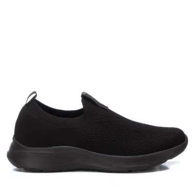 XTI WOMEN'S TECHNICAL FABRIC SNEAKERS IN BLACK