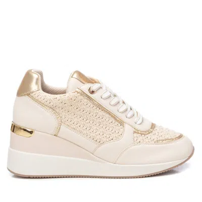 Xti Women's Wedge Braided Sneakers By  In Beige
