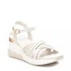 Xti Women's Wedge Cross Strap Sandals In Light Beige In White