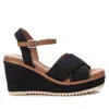 Xti Women's Wedge Heel Sandal In Black In Black