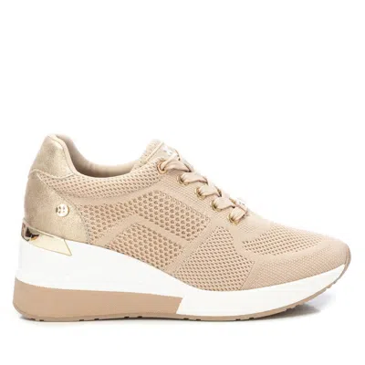 Xti Women's Wedge Lace-up Sneakers By  In Beige