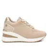 Xti Women's Wedge Lace-up Sneakers By  In Beige