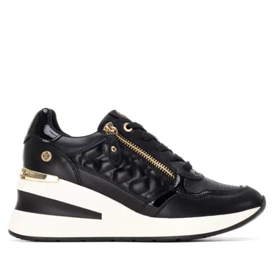 Xti Women's Wedge Lace-up Sneakers By  In Black