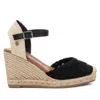 Xti Women's Wedge Sandals In Black In Black