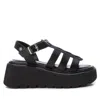 Xti Women's Wedge Sandals In Black In Black