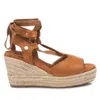 Xti Women's Wedge Sandals In Camel In Brown