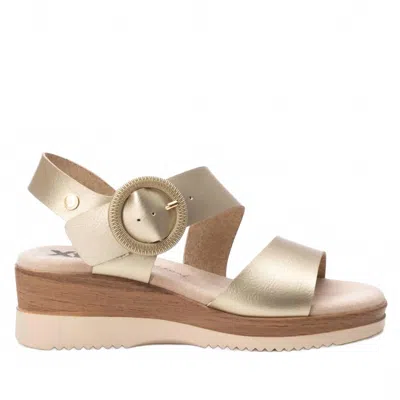 Xti Women's Wedge Sandals In Gold In Neutral