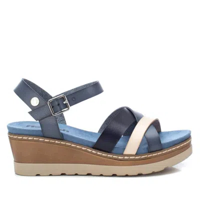 Xti Women's Wedge Sandals In Jeans In Grey