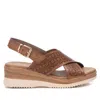 Xti Women's Wedge Sandals In Taupe In Grey