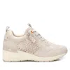 Shop Xti Women's Wedge Sneakers In Ice In Beige