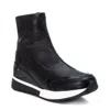 Xti Women's Suede Wedge Booties In Black In Black