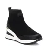 Xti Women's Wedge Sport Booties In Black In Black