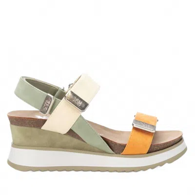 Xti Women's Wedge Strap Sandals In Khaki In Multi